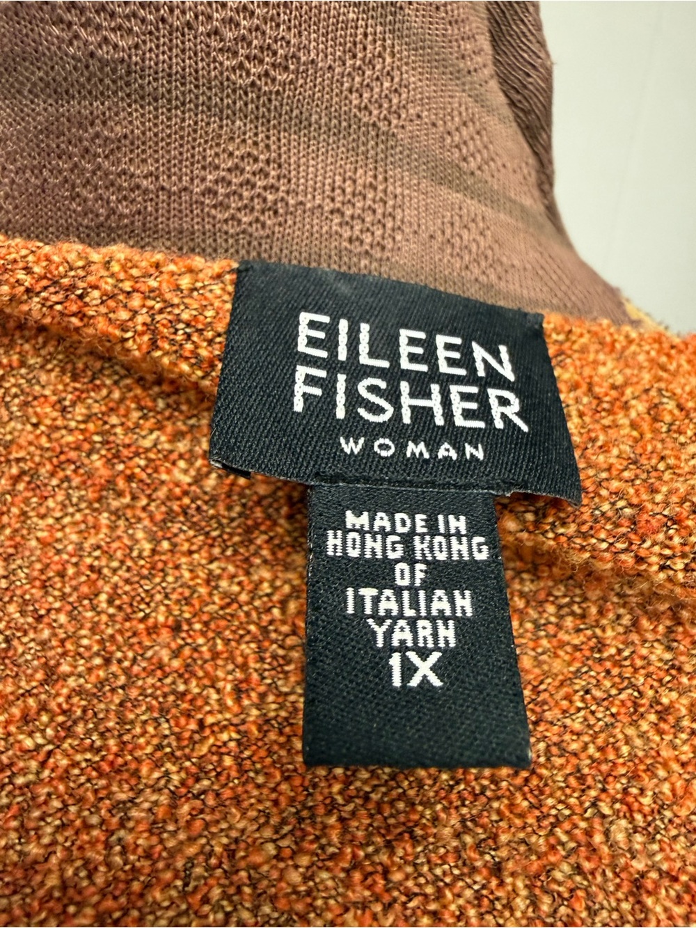 Vintage Eileen Fisher Merino Wool Knit Sleeveless Sweater Top Shell Size 1X - Picture 7 of 10